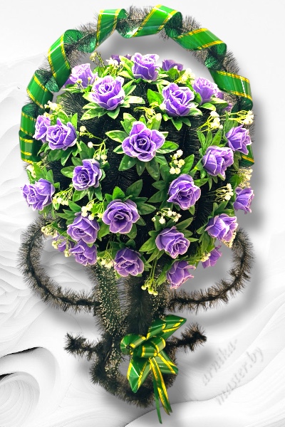 кашпо фиолетовая